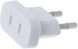 Pack European Travel Plug Adapter America To Europe Outlet Seinävirtasovitin Muunna meidät Eu:ksi Schuko Socket 4,8mm 4,0mm 2pin tiukka Etelä-Korealle hinta ja tiedot | Muuntimet ja invertterit | hobbyhall.fi