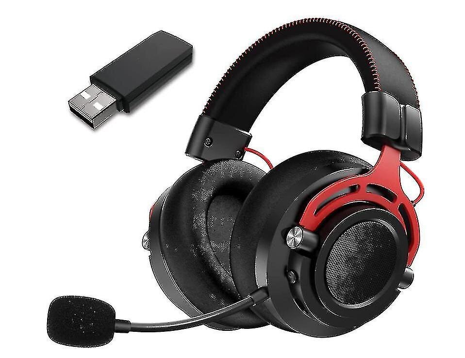 2,4G Langattomat Pelikuulokkeet Ps4 Ps5 Pc:Lle, Over Ear Surround Sound, Melunvaimennus hinta ja tiedot | Kuulokkeet | hobbyhall.fi