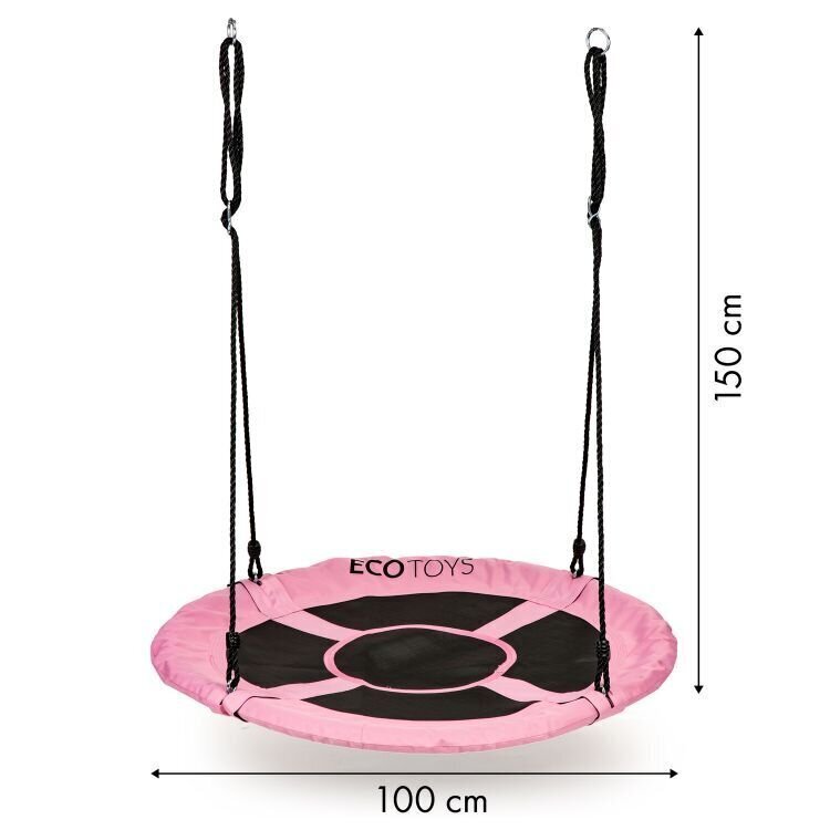 Ecotoys pesäkeinu, vaaleanpunainen, 100 cm hinta ja tiedot | Keinut | hobbyhall.fi