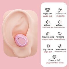 True Tws Wireless Tooth -Yhteensopiva 5.0 Earphs Phs Mini In-Ear Earbuds Et_Pink hinta ja tiedot | Kuulokkeet | hobbyhall.fi