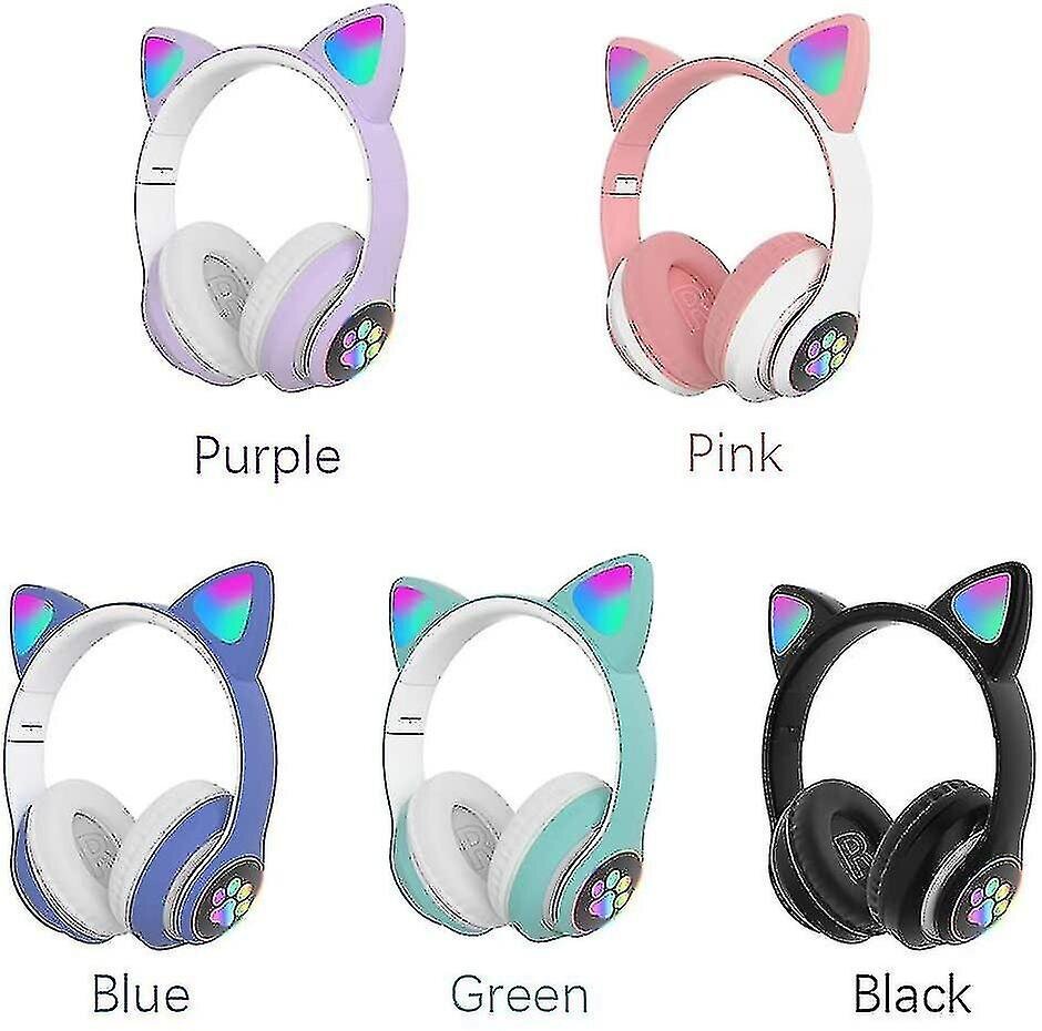 Gaming Fash Tooth Cat Ear Led Up Wireless - hinta ja tiedot | Kuulokkeet | hobbyhall.fi