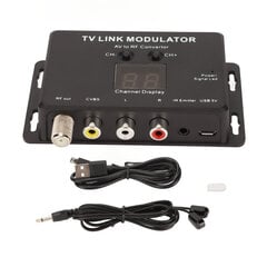 TV-linkkimodulaattorin tuki PAL NTSC -vakaa pieni AV-RF-muunnin IR-palautuksella digisovittimelle DVD DVR:lle hinta ja tiedot | TV- ja FM-vastaanottimet, videokaappauskortit | hobbyhall.fi