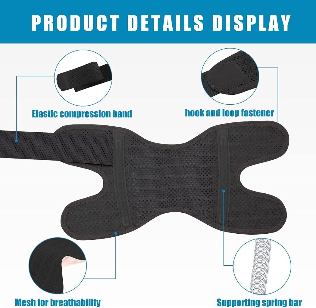 Säädettävät polvisuojat sivutuilla (musta, S, vasen) hinta ja tiedot | Polvisuojat työvaatteisiin | hobbyhall.fi