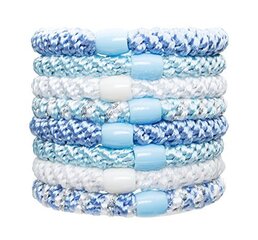 Pack Ponytail Holder -hiussiteet - Blue Mix Caribbean hinta ja tiedot | Hiustarvikkeet | hobbyhall.fi