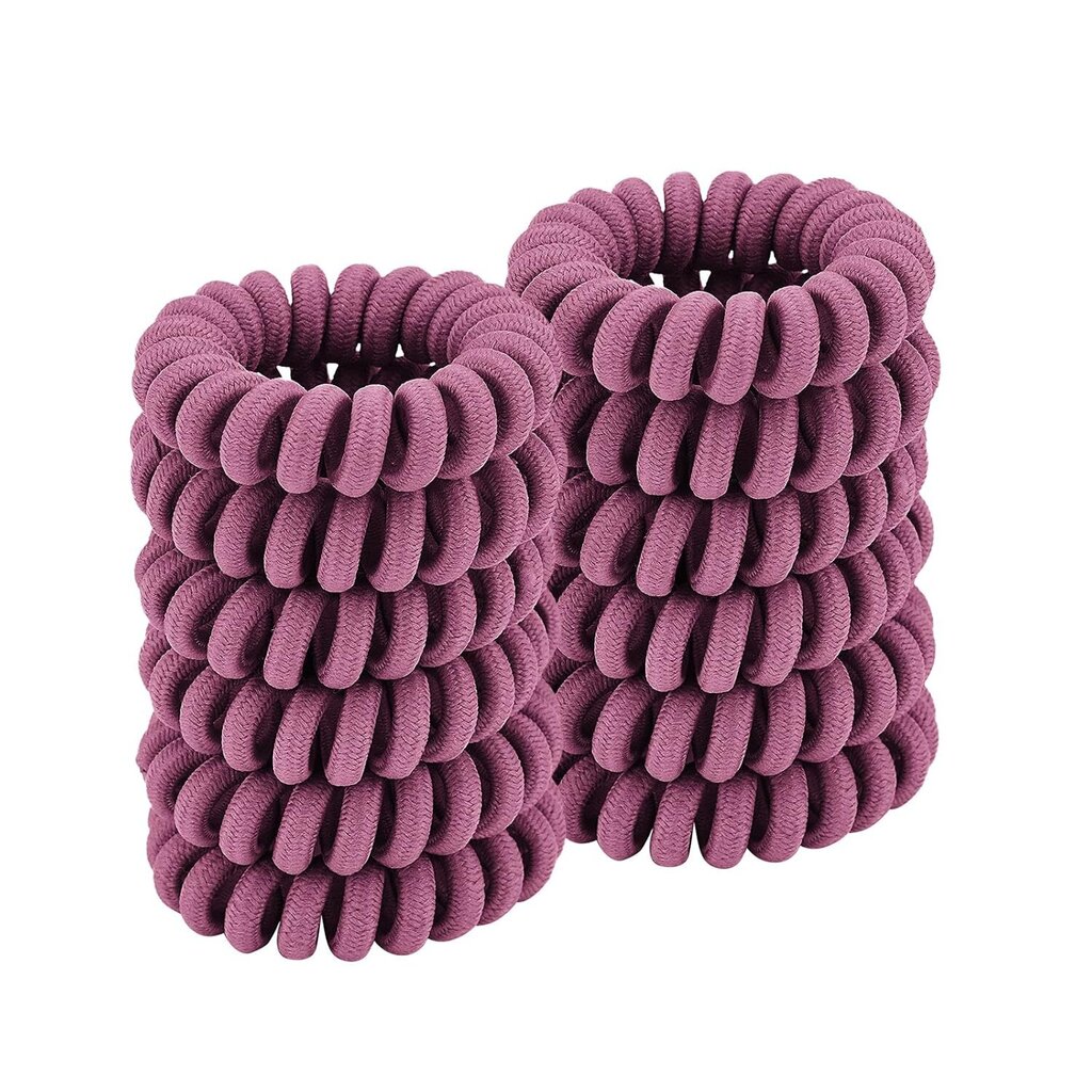 Spiraaliset hiussiteet (kangasvioletti. 12 kpl). Hiussiteet paksuille hiuksille. Ponytail Holder -hiussolmiot naisille. Ei rypistyviä hiussideja. Muovispiraalilla varustetut puhelinjohtohiussiteet kaikille hiustyypeille hinta ja tiedot | Hiustarvikkeet | hobbyhall.fi