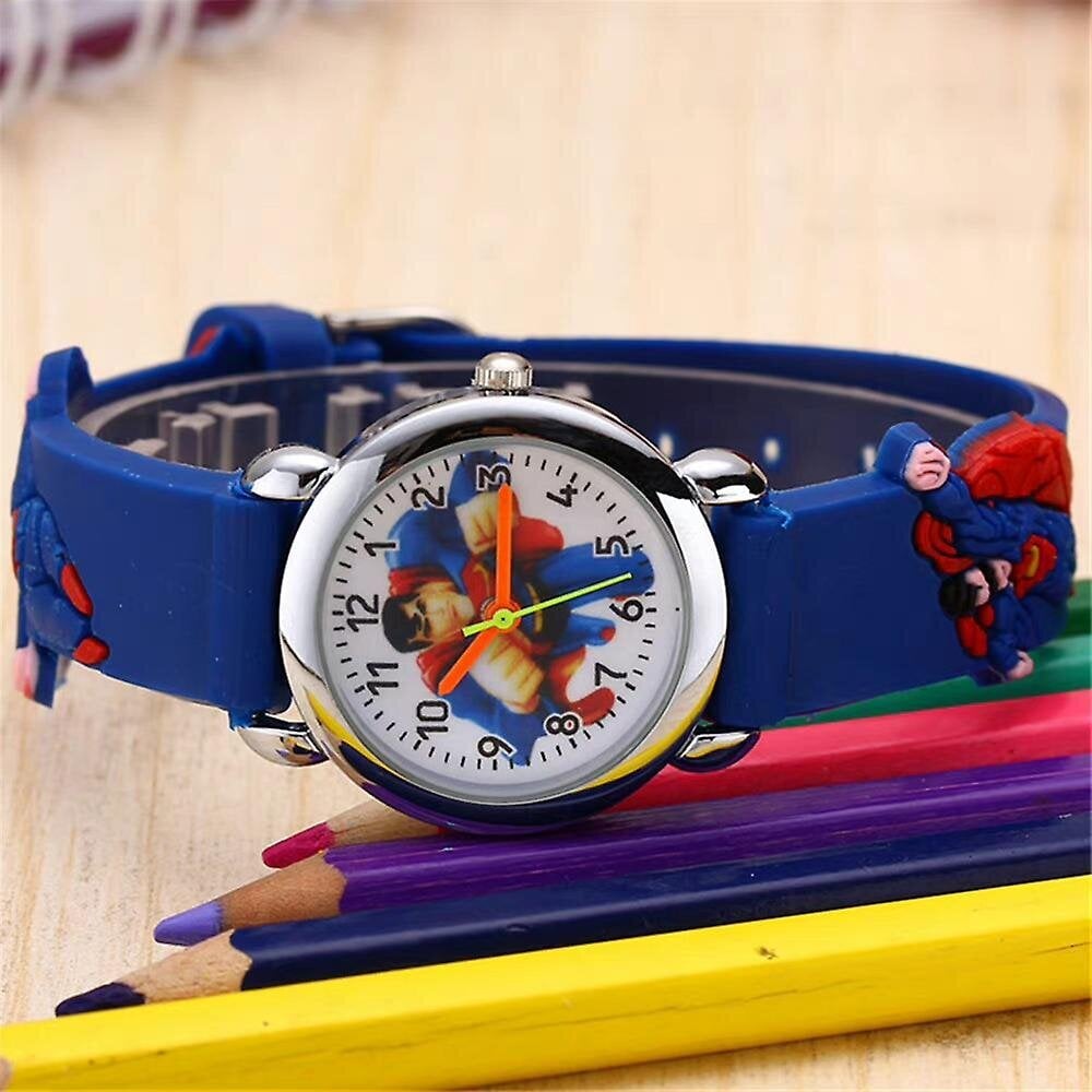 Lasten Superman Spider-man silikonikello Superhero Watch Lahjat hinta ja tiedot | Kellot | hobbyhall.fi