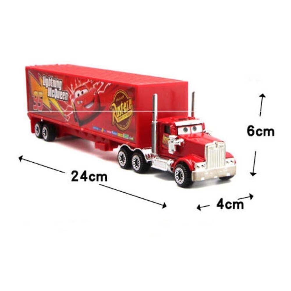 7kpl autoja 2 Lightning Mcqueen Racer Car&Mack Truck Kids Lelukokoelmasetti Lahjat hinta ja tiedot | Pienoismallit | hobbyhall.fi