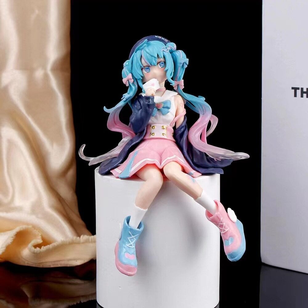 14 cm Miku Toimintafiguuri Virtuaalilaulaja Kawaii Girls PVC Collect hinta ja tiedot | Pienoismallit | hobbyhall.fi