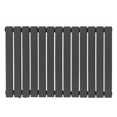 Radiator - vaakasuora, litteä, 600x614x69 mm, kaksikerroksinen, 1/2 tuumaa, teräs, antrasiitti - kylpyhuoneradiaattori, pyyheteline, ''HB''. hinta ja tiedot | Patterit ja konvektorit | hobbyhall.fi