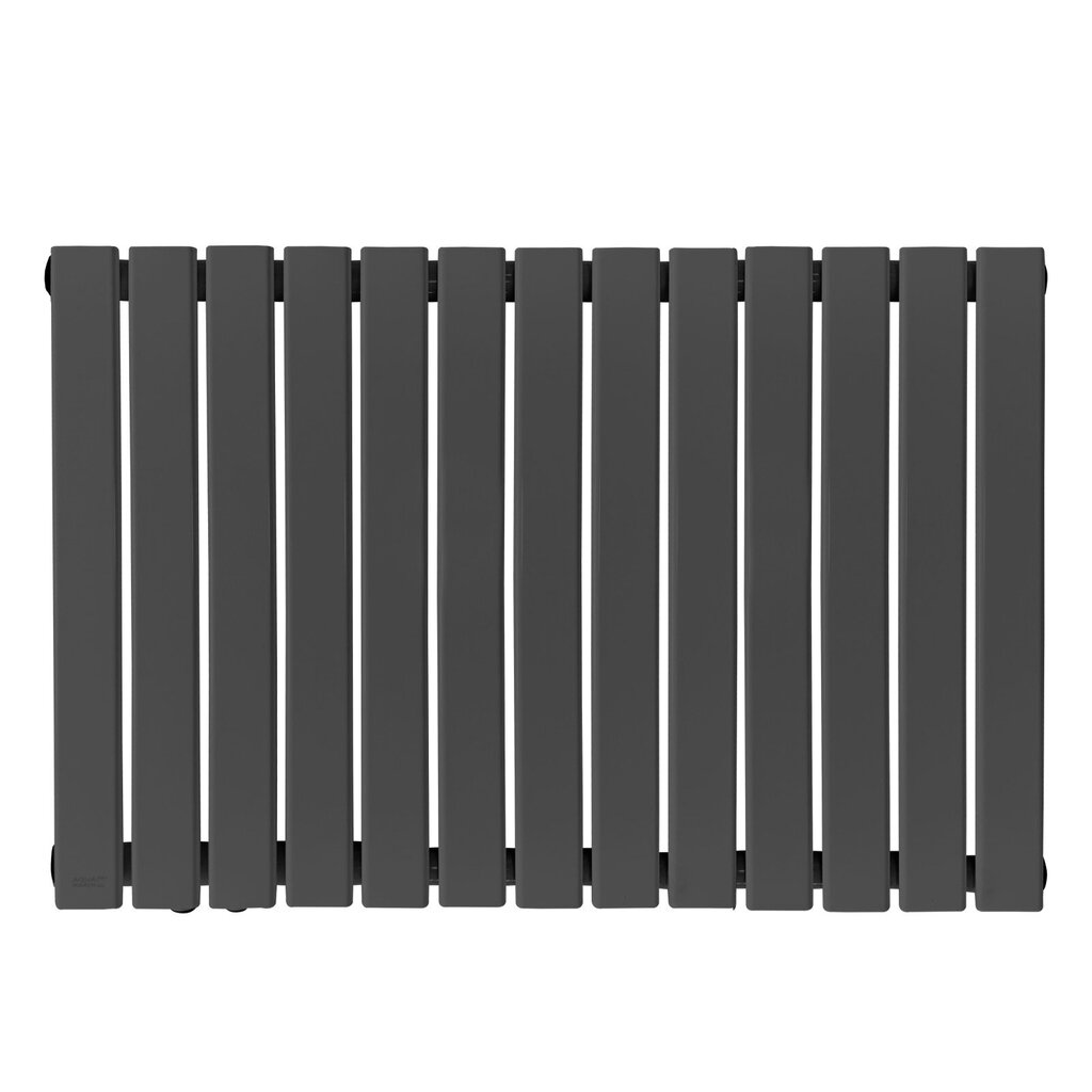 Radiator - vaakasuora, litteä, 600x614x69 mm, kaksikerroksinen, 1/2 tuumaa, teräs, antrasiitti - kylpyhuoneradiaattori, pyyheteline, ''HB''. hinta ja tiedot | Patterit ja konvektorit | hobbyhall.fi