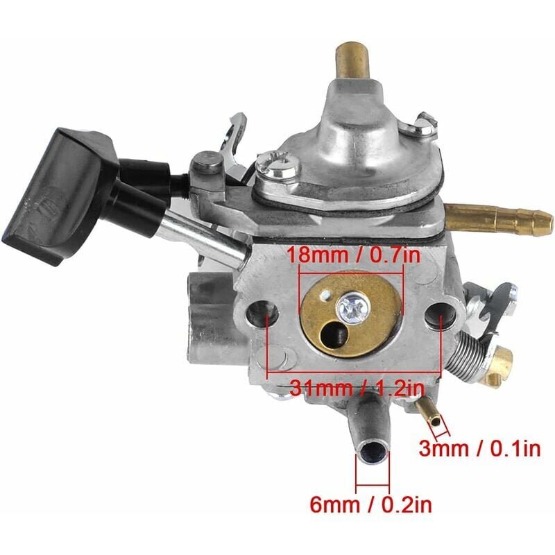 Kaasuttimen vaihtosarja Stihl BR500, BR550, BR600 reppupuhaltimille, korvaa osanumerot 4282-120-0606, 4282-120-0607, 4282-120-0608, C1Q-S183. hinta ja tiedot | Moottorin varaosat | hobbyhall.fi