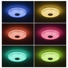 RGB LED-kattovalo himmennettävissä kaukosäätimellä ja Bluetooth-sovelluksella hinta ja tiedot | Tuuletinvalaisimet | hobbyhall.fi