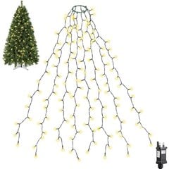 Joulukuusen valot 2m * 8 riviä, 280 LEDiä Fairy Lights 6-8ft puulle 1 setti hinta ja tiedot | Tuuletinvalaisimet | hobbyhall.fi