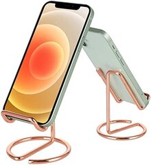 Matkapuhelintelineen pöytätarvikkeet, söpö metalli ruusukulta, yhteensopiva kaikkien matkapuhelimien kanssa, iPhone, kytkin, iPad rose gold 1 kpl hinta ja tiedot | Työkalupakit ja muu työkalujen säilytys | hobbyhall.fi