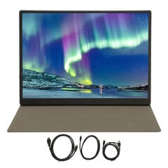 10,5 tuuman pieni näyttö 1920x1280 FHD IPS -näyttö kannettava mininäyttö PU-nahkakotelolla kannettavan tietokoneen pelaamiseen hinta ja tiedot | Valkokankaat | hobbyhall.fi