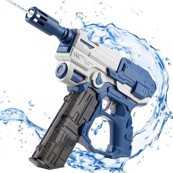 Ladattava automaattinen pursottava vesisuihkulelupistooli - Electric Burst Water Gun - sininen