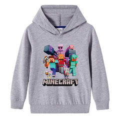 Minecraft-puuvillahuppari, harmaa hinta ja tiedot | Poikien puserot, liivit ja jakut | hobbyhall.fi