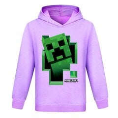 Minecraft-puuvillahuppari, violetti hinta ja tiedot | Poikien puserot, liivit ja jakut | hobbyhall.fi