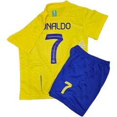 Ronaldo CR7 pelipaita Lasten peliasu AL NASSR Fc Saudi-Arabia Sininen ja keltainen hinta ja tiedot | Jalkapallovaatteet ja -varusteet | hobbyhall.fi