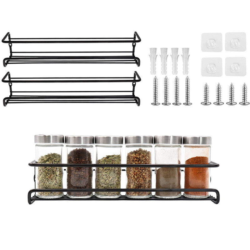 osat kromi Spice Rack Wall Järjestäjä Yksikerroksinen mausteteline - musta hinta ja tiedot | Monitoimityökalut ja veitset retkeilyyn | hobbyhall.fi