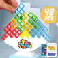 48 kpl Tetra Tower Balance Stacking Blocks -peli, lautapeli 2 pelaajalle+ perhepeli null none hinta ja tiedot | Retkilamput | hobbyhall.fi