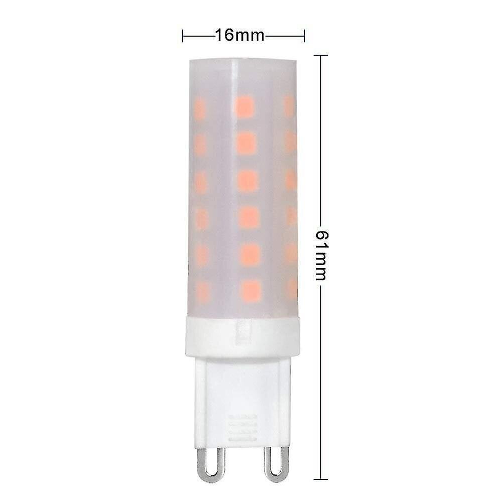 G9 liekkilamppu Led-lamppu 0,5w kpl keraaminen maali 10lm 36*2835 Smd AC 220-240v 1300-1700k 360 astetta [energialuokka A] 4kpl hinta ja tiedot | LED-valonauhat | hobbyhall.fi