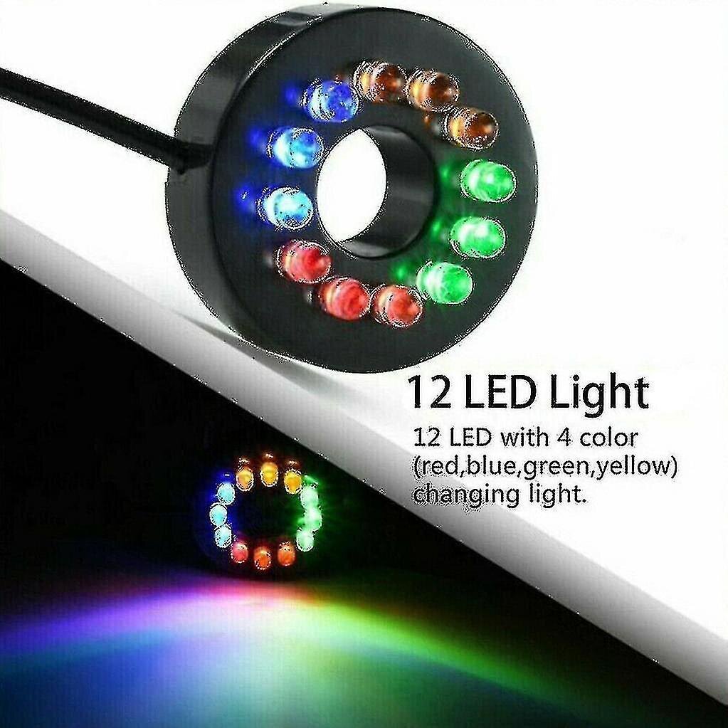 15w 800l/h suihkulähde pumppu lampi pumppu vesileikkipumppu puutarhapumppu pumppu suihkulähde 12 ledillä hinta ja tiedot | LED-valonauhat | hobbyhall.fi