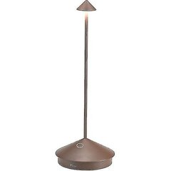 Zafferano Pina Pro-alumiinihimmentävä led-pöytälamppu, Ip54-suojaus, sisä-/ulkokäyttö, pistokkeen latausalusta, H29cm, Eu Contact-corten-wellngs hinta ja tiedot | LED-valonauhat | hobbyhall.fi