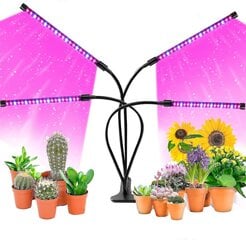 Kasvivalaisin / kasvivalaistus 4 joustavalla LED-loisteputkella hinta ja tiedot | LED-valonauhat | hobbyhall.fi