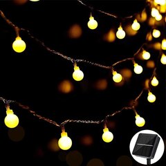 Solar String Lights 60 LEDillä, 11 m, 8 tilaa (lämmin valkoinen) YIY hinta ja tiedot | LED-valonauhat | hobbyhall.fi