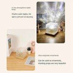 Aurora Northern Lights -lamppu, Wave-Cube-lamppu, projektori, 16 värin vesi-aaltoefektivalot makuuhuoneeseen hinta ja tiedot | LED-valonauhat | hobbyhall.fi