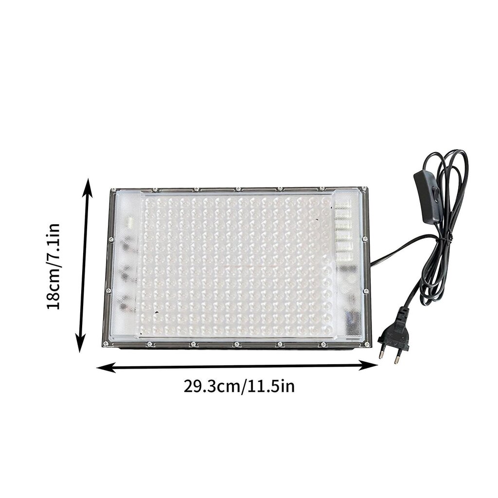 Sun Indoor rusketuslamppu, rusketusvalo, kannettava rusketusvalo, 45w, 196 leds, täydelliset siniset rusketuslamput kasvoille ja vartalolle, vartalolle ja kasvojen rusketukseen hinta ja tiedot | LED-valonauhat | hobbyhall.fi