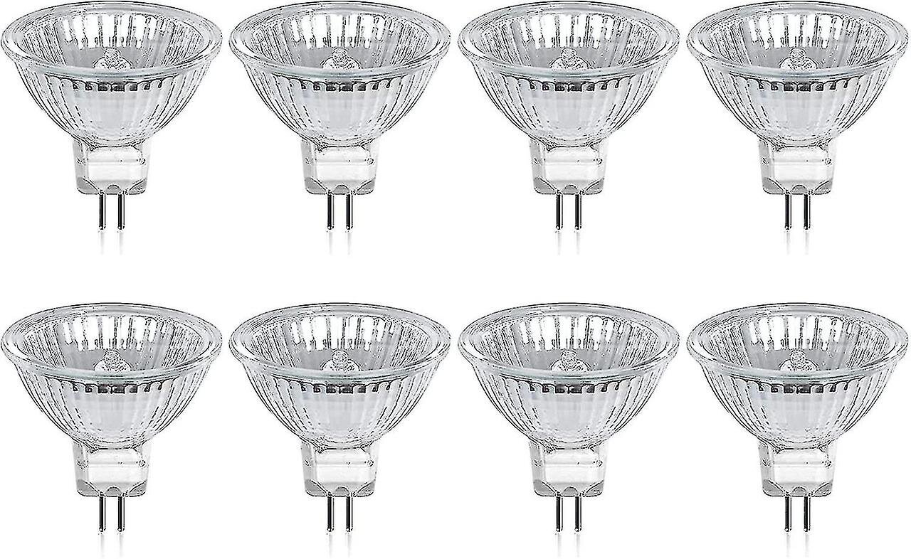 Halogeenipolttimo Gu5.3 Mr16 35w 12v lämmin valkoinen 2800k himmennettävä, lasikansi 400 lumenia 2-napainen vaihtokohdevalo, 8 kpl Cisea hinta ja tiedot | LED-valonauhat | hobbyhall.fi