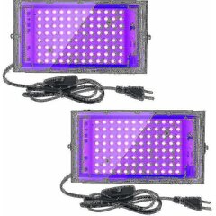 2kpl 100w UV Led Floodlight Blacklight Ip65 vedenpitävä, ultravioletti led-lamppu, tehostevalo akvaarioon, juhliin, neonmaalaus, loisteputki P hinta ja tiedot | LED-valonauhat | hobbyhall.fi