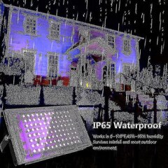 2kpl 100w UV Led Floodlight Blacklight Ip65 vedenpitävä, ultravioletti led-lamppu, tehostevalo akvaarioon, juhliin, neonmaalaus, loisteputki P hinta ja tiedot | LED-valonauhat | hobbyhall.fi