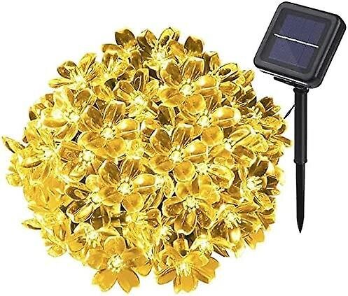 7M 50 LED Cherry Blossom aurinkokenno valomerkkijono Garden Fairy Light hinta ja tiedot | LED-valonauhat | hobbyhall.fi