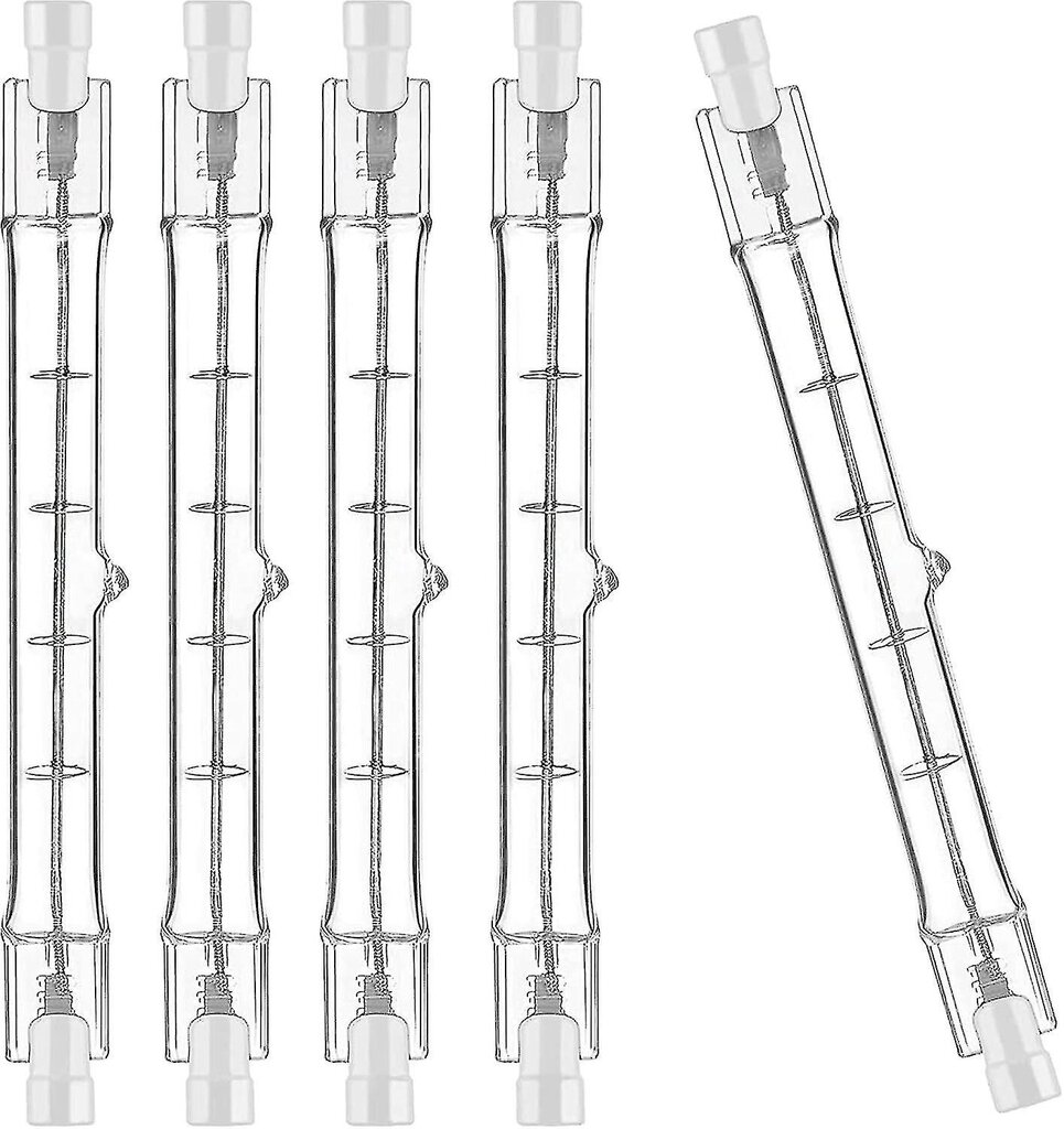 Sarja 5 kpl R7s halogeenipolttimo 78mm 80w 230v, R7s halogeenitanko 78mm, R7s halogeenipolttimo Himmennettävä halogeenitankolamppu hinta ja tiedot | LED-valonauhat | hobbyhall.fi