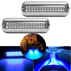 2kpl 42led Boat Drain Light Veneen peräpeili Vaaleansininen Vedenalainen Pontoon Marine Light hinta ja tiedot | LED-valonauhat | hobbyhall.fi