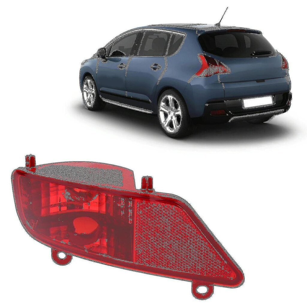 Punainen takasumuvalon kokoonpano auton lisävarusteiden vaihto Peugeot 3008 5008 20092016 vasen 6350hg hinta ja tiedot | LED-valonauhat | hobbyhall.fi