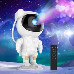 Astronaut Galaxy -projektori Tähtitaivas yövalo Pyörivä lamppu Huoneen sisustus Usb-lataus kaukosäätimellä hinta ja tiedot | LED-valonauhat | hobbyhall.fi