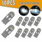 10 kpl 6000k Canbus T10 168 194 W5w Dome License Side Marker Led lamppu valkoinen hinta ja tiedot | LED-valonauhat | hobbyhall.fi