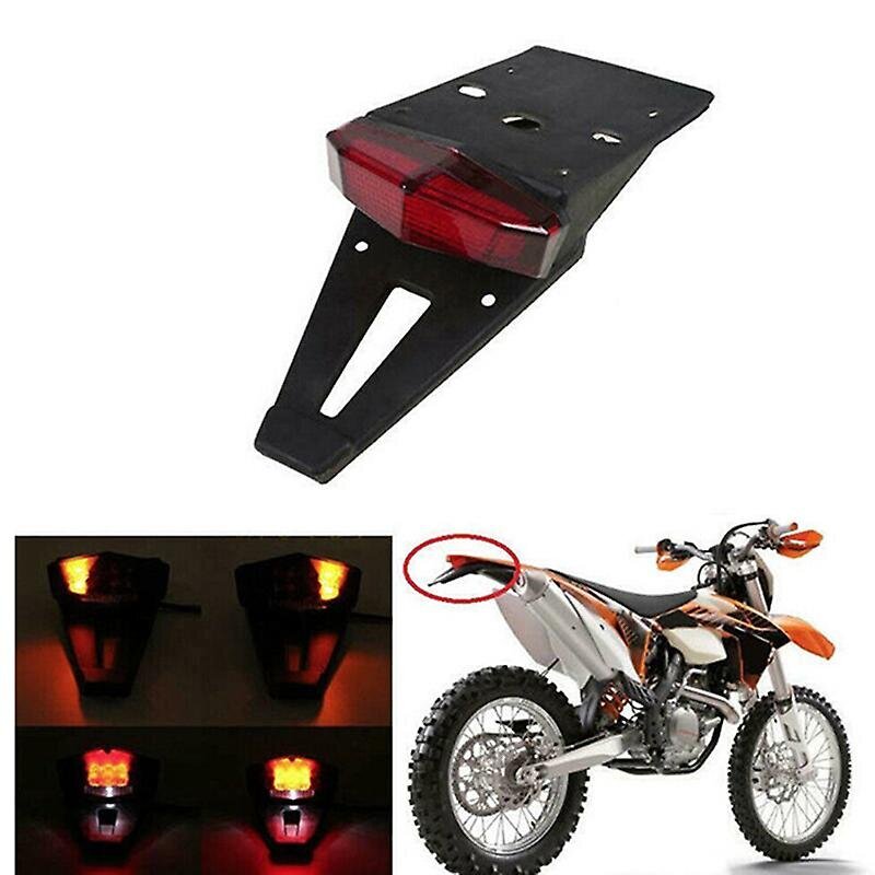 Universaali Dirt Bike LED -takajarrun takavalo suuntavilkku maastossa maastopyörän moottoripyörä musta+punainen hinta ja tiedot | LED-valonauhat | hobbyhall.fi