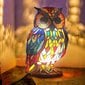 Lasimaalaus Animals Shape Pöytävalaisin, Bohemian Resin Animal Valaisin makuuhuoneeseen olohuoneeseen Kotitoimiston sisustuslahja (pöllö) hinta ja tiedot | LED-valonauhat | hobbyhall.fi