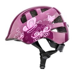 Lasten pyöräilykypärä Meteor KS08 Pink Butterflies, pinkki. hinta ja tiedot | Kypärät | hobbyhall.fi