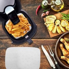 Air Fryer Liners - 8,5 tuumaa, 100 kpl Premium rei'itetty pergamenttipaperi, joka on yhteensopiva Philipsin, Cozynan, Securan, NuWave Brion, Chefmanin, GoWISE USA:n kanssa, hinta ja tiedot | Keittiökalusteiden lisätarvikkeet | hobbyhall.fi