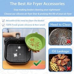 Air Fryerin silikonivuoraukset – uudelleenkäytettävät tarttumattomat Air Fryerin silikonivuoraukset, jotka ovat yhteensopivat COSORI Air Fryer Basket -varusteiden kanssa, sopivat 3-6 Qt Blue hinta ja tiedot | Keittiökalusteiden lisätarvikkeet | hobbyhall.fi