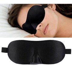 3-pakkaus - 3D Sleeping mask / silmänaamari / silmäside - musta musta hinta ja tiedot | Kasvonaamiot ja silmänalusaamiot | hobbyhall.fi