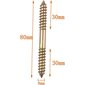 10 XM?bel?kiinnitysruuvit - M8 X 80 Mm Kaksoispäät - Puu Tr:lle? hinta ja tiedot | Moottoripyörien lisätarvikkeet | hobbyhall.fi