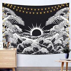 Intialainen seinätapetti Mandala Hippie Bohemian Oriental Tapestry Vaaleansininen kukkakuvioinen psykedeelinen boho-tyylinen koristeellinen seinään ripustettava päiväpeite hinta ja tiedot | Sisustuspaneelit | hobbyhall.fi