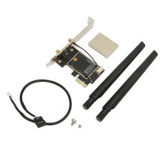 NGFF M.2–PCIE-sovitinkortti Plug and Play Langaton NGFF–PCIE-verkkosovitinkortti kansiantennilla Elite-mallin kansiantenni hinta ja tiedot | Näytönohjaimen jäähdyttimet | hobbyhall.fi